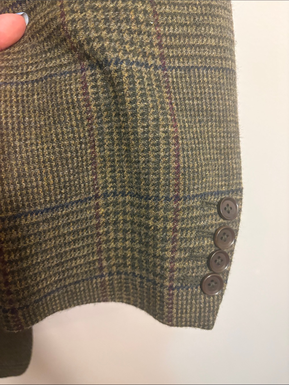 Charles Tyrwhitt Brown Glen Plaid Sport Coat with Pink Lining - Picture 12 of 13